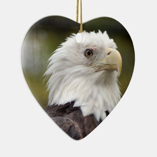 Bald Eagle kerstversiering Keramisch Ornament (Rechts)