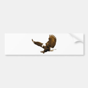 Bald Eagle Landing Bumpersticker