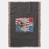 Bald Eagle Merica, 4 juli Deken (Voorkant Verticaal)