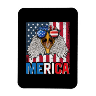 Bald Eagle Merica, 4 juli Magneet