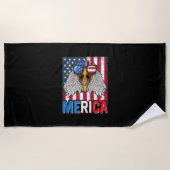 Bald Eagle Merica, 4 juli Strandlaken (Voorkant)