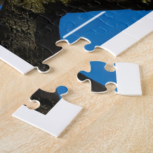 Bald Eagle met rand Legpuzzel (Zijkant)