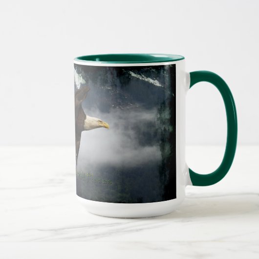 BALD EAGLE & MISTY FOREST Thé & Café Mug (Droite)