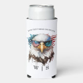 Bald Eagle modern & uniek Amerikaans nationaal sym (Seltzer Voorkant)