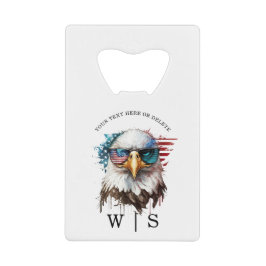 Bald Eagle modern & uniek Amerikaans nationaal sym Kredietkaart Flessenopener