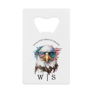 Bald Eagle modern & uniek Amerikaans nationaal sym Kredietkaart Flessenopener
