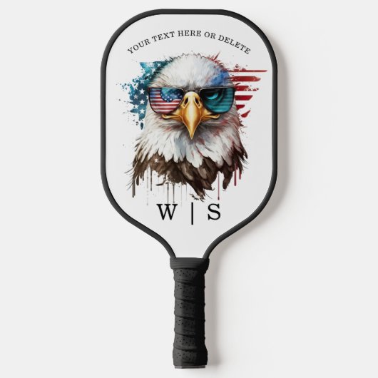 Bald Eagle modern & uniek Amerikaans nationaal sym Pickleball Paddle (Voorkant)