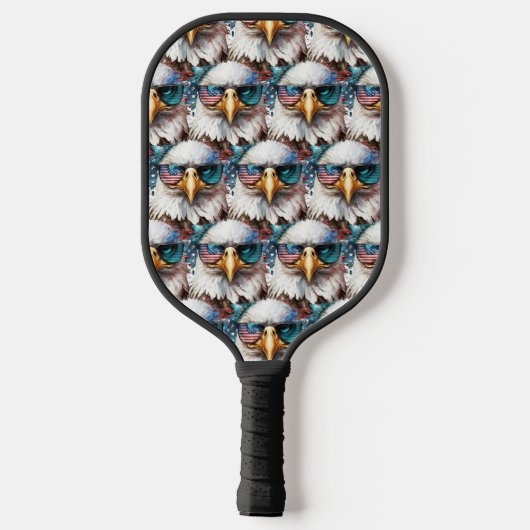 Bald Eagle modern & uniek Amerikaans nationaal sym Pickleball Paddle (Achterkant)