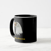 Bald Eagle moed en vrijheid Mok (Voorkant links)