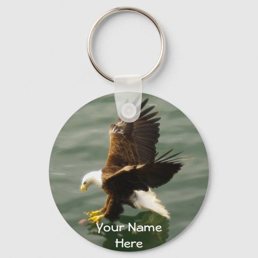 Bald Eagle Motivatie Gift Sleutelhanger (Voorkant)