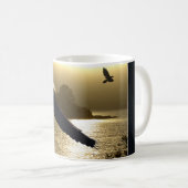 Bald Eagle Motivatie Gifts Koffiemok (Voorkant rechts)
