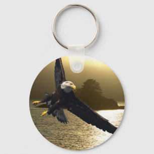 Bald Eagle Motivatie Gifts Sleutelhanger