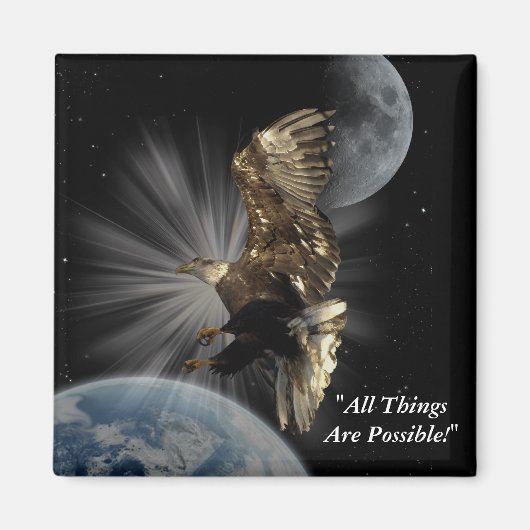 Bald Eagle Motivatie magneten (Voorkant)