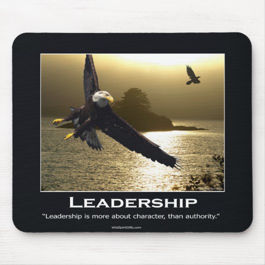 Bald Eagle Motivatie Mousepad Muismat (Voorkant)