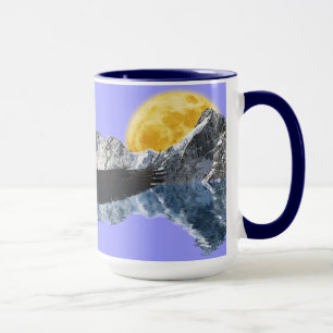 Bald Eagle & Mountains Wildlife Thee of Koffie Cup Mok