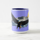 Bald Eagle & Mountains Wildlife Thee of Koffie Cup Mok (Midden)