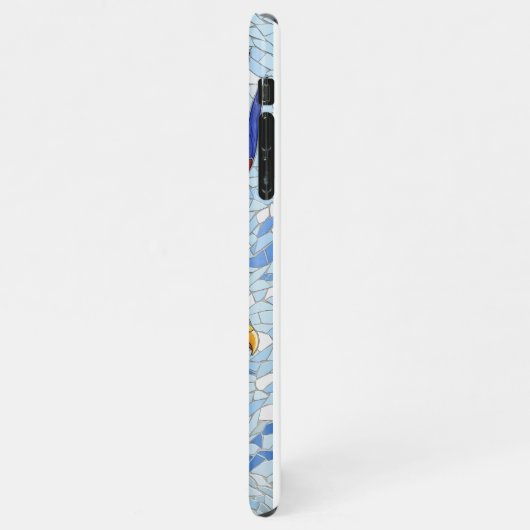 Bald Eagle Mozaïek Telefoonhoes – Vrijheid Estheti iPhone Hoesje (Linkerkant)