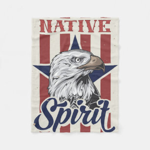 Bald Eagle Native Spirit Fleece Deken