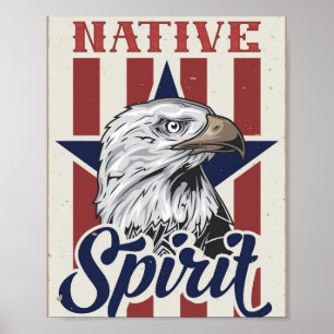 Bald Eagle Native Spirit Poster