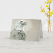 Bald Eagle Note Card Kaart (Gele Bloem)
