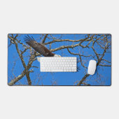 Bald Eagle on Blue Bureaumat (Keyboard & Muis)