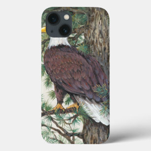 Bald Eagle on Branch iPhone 13 Hoesje