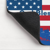 Bald Eagle on USA FlagMousepad Muismat (Hoek)