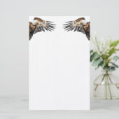 Bald Eagle op de Wing Briefpapier (Staand voorkant)
