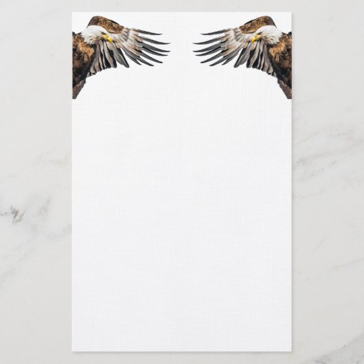Bald Eagle op de Wing Briefpapier (Voorkant)