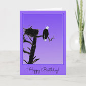 Bald Eagle op Sunset - Originele Wilde Kunst Kaart (Voorkant)