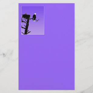 Bald Eagle op zonsondergang - Originele Wilde Kuns Briefpapier