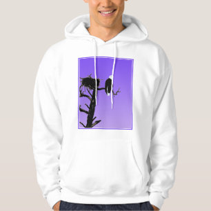 Bald Eagle op zonsondergang - Originele Wilde Kuns Hoodie