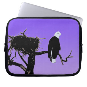 Bald Eagle op zonsondergang - Originele Wilde Kuns Laptop Sleeve
