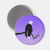 Bald Eagle op zonsondergang - Originele Wilde Kuns Magneet (Voorkant / Achterkant)