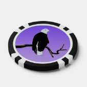 Bald Eagle op zonsondergang - Originele Wilde Kuns Poker Chips (Enkel)