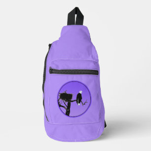 Bald Eagle op zonsondergang - Originele Wilde Kuns Sling Bag