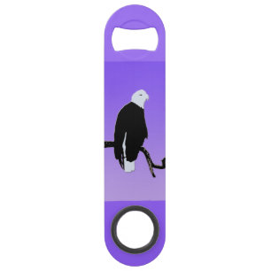 Bald Eagle op zonsondergang - Originele Wilde Kuns Speed Flessenopener