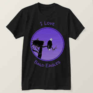 Bald Eagle op zonsondergang - Originele Wilde Kuns T-shirt