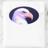 Bald Eagle Ovale Sticker (Tas)
