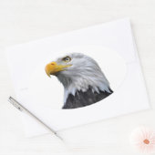 Bald Eagle Ovale Sticker (Envelop)