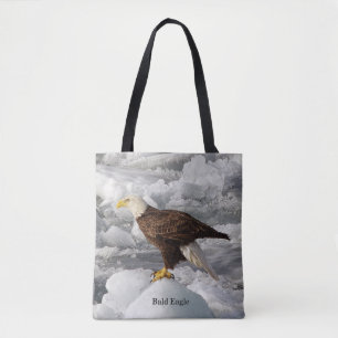 Bald Eagle over de canvas tas