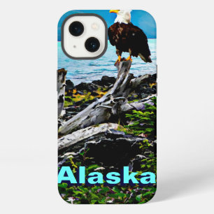 Bald Eagle over de kust van Alaska iPhone 13 Hoesje