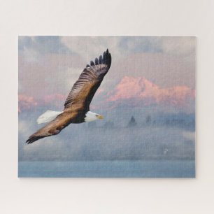 Bald Eagle over de Olympische Spelen Legpuzzel