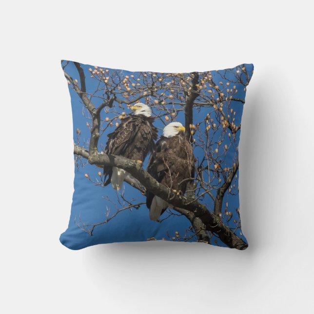 Bald Eagle Pair Kussen (Voorkant)