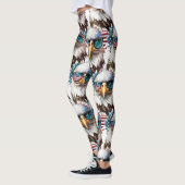 Bald Eagle-patroon modern & uniek VS-symbool Leggings (Links)