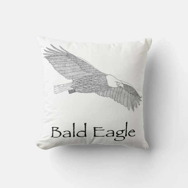 Bald Eagle Pillow Kussen (Voorkant)