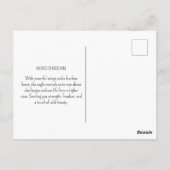 Bald Eagle Pine Forest Natuur Wildlife Briefkaart (Achterkant)