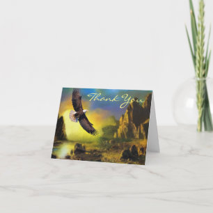 Bald Eagle Pittoresque Paysage Mariage Merci