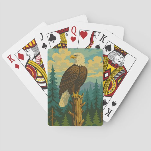 Bald Eagle Pokerkaarten (Achterkant)