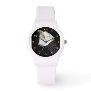 Bald Eagle Portriat Horloge